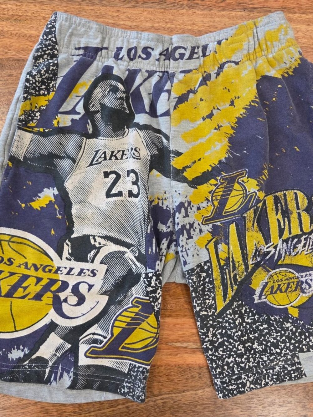 Los Angeles Lakers Men's Small (S) Cotton Shorts Featuring Lebron James